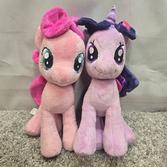 Set of two My Little Pony Pinkie Pie  and Twlight Sparkle Plush Stuffed Animal - Picture 1 of 9